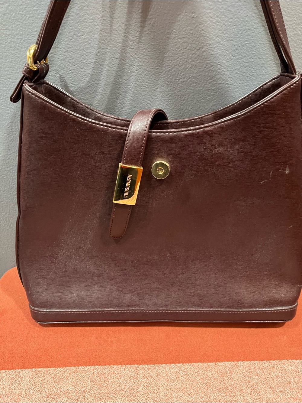 Hermosura Burgundy Underarm Shoulder Hobo Bag